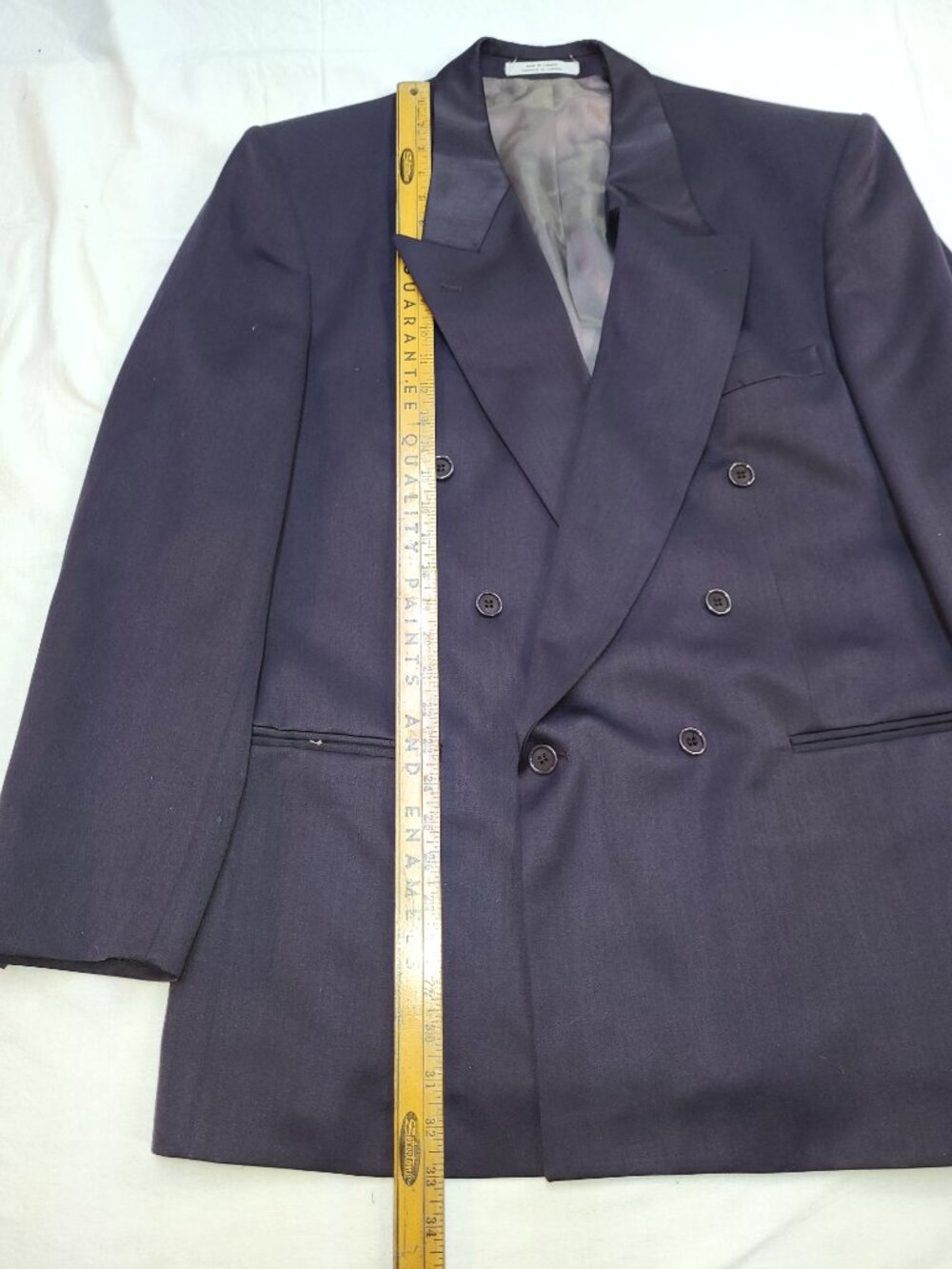 Designatore Lanne Rossi Men's Charcoal Grey Double-Breasted Blazer Size 42T - Picture 8 of 13